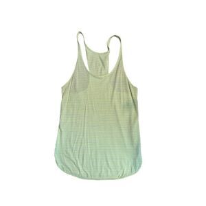 Lululemon Womens yellow Striped Racerback Tank Top sz 10